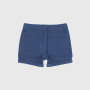 BERMUDA AUS GABARDAUSE FÜR JUNGE, BLAU BERMUDA AUS GABARDAUSE FÜR JUNGE, BLAU