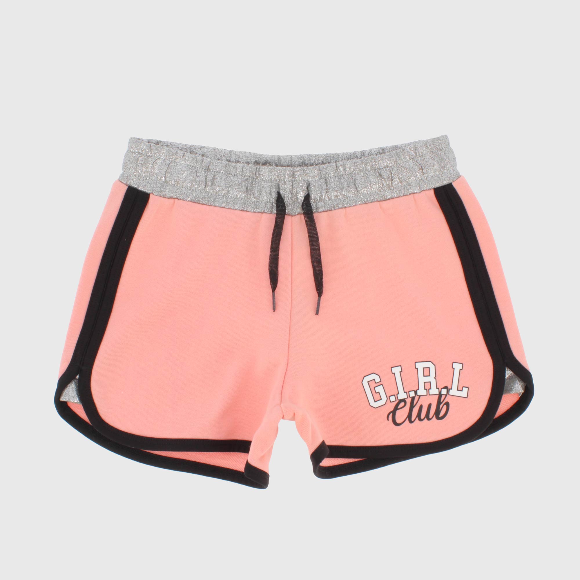 Shorts in felpa da bambina, rosa