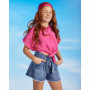 denim shorts for girls, blue denim shorts for girls, blue