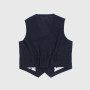Gilet in cotone lino da bambino, blu Gilet in cotone lino da bambino, blu