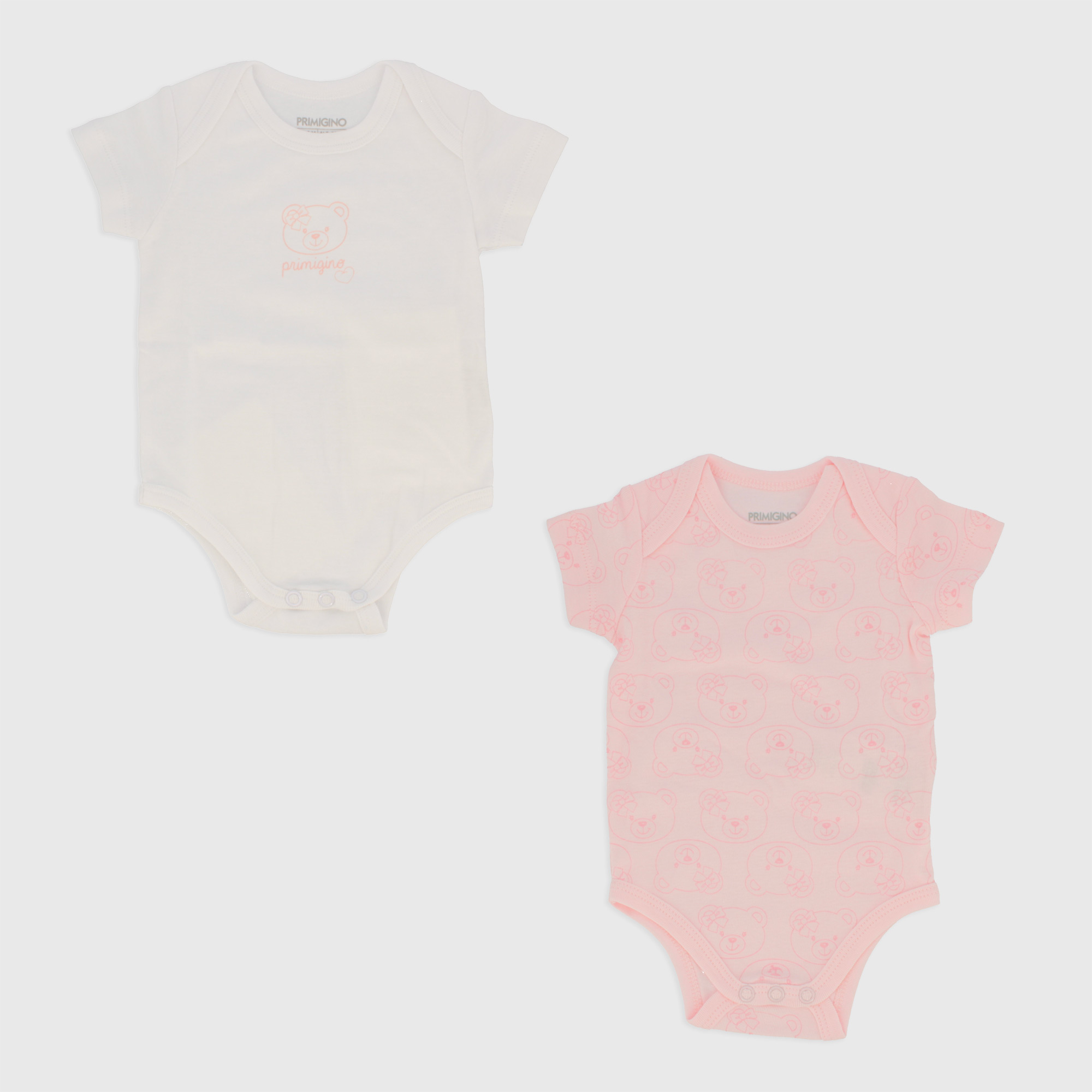 PACKUNG MIT ZWEI BODY FÜR NEUGEBORENE, WEISS