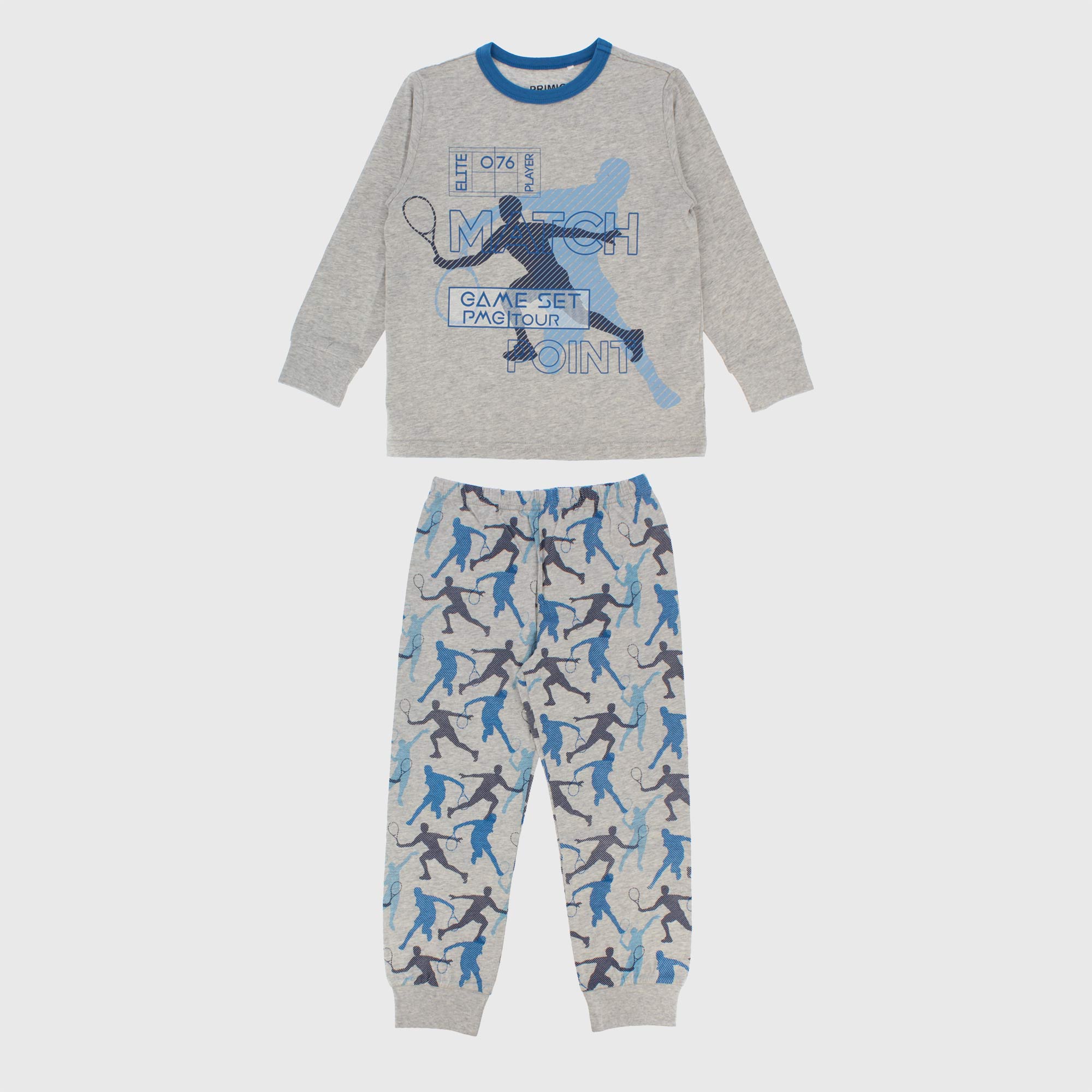 PYJAMA AUS JERSEY FÜR JUNGE, GRAU