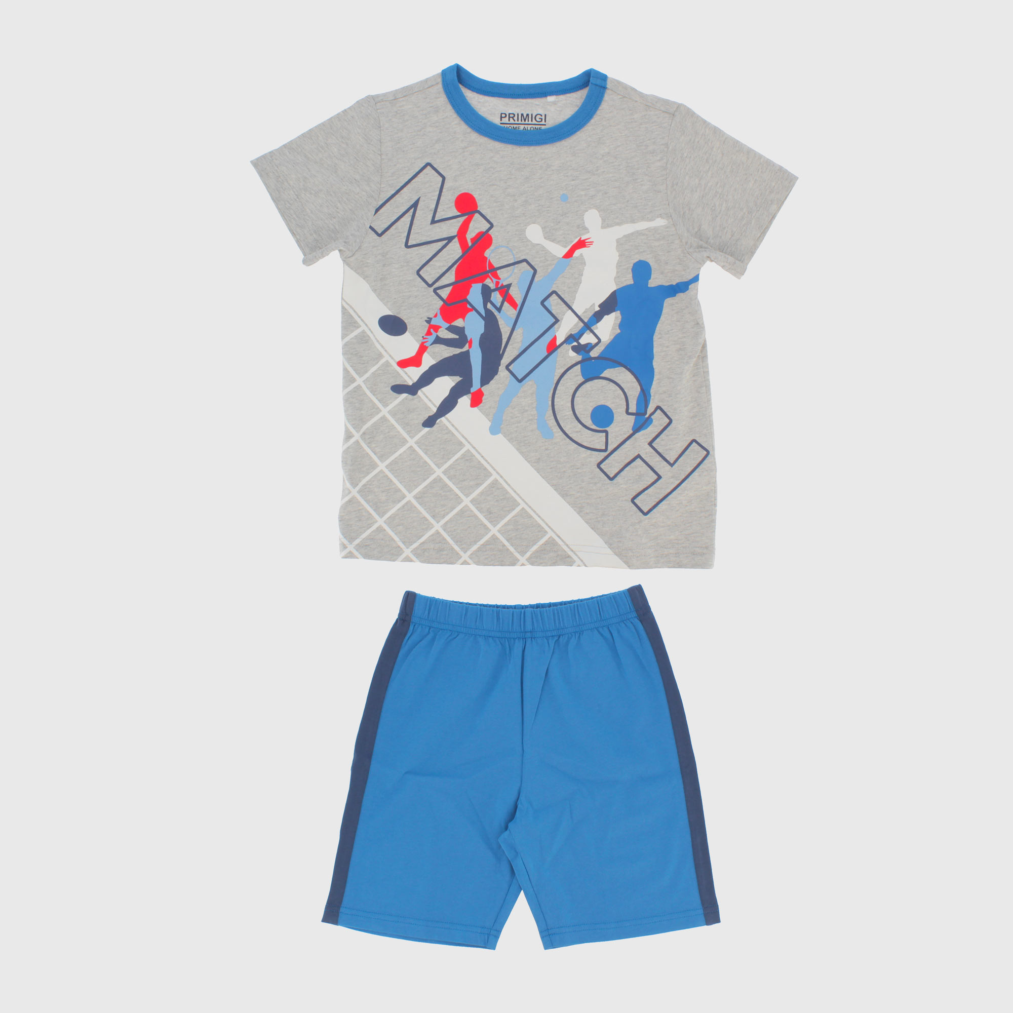 PYJAMA AUS JERSEY FÜR JUNGE, GRAU