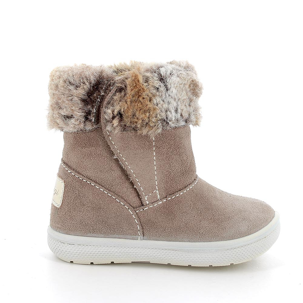FIRST STEPS HALF BOOTS WITH SYNTHETIC FUR APPLICATION FOR GIRL