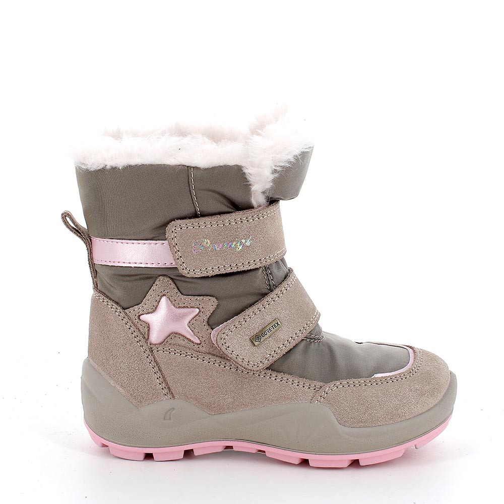 Primigi Stivaletti da bambina visone glitter-pietra, Taglia 37