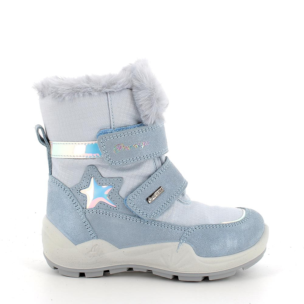 Primigi Stivaletti da bambina celeste glitter, Taglia 25
