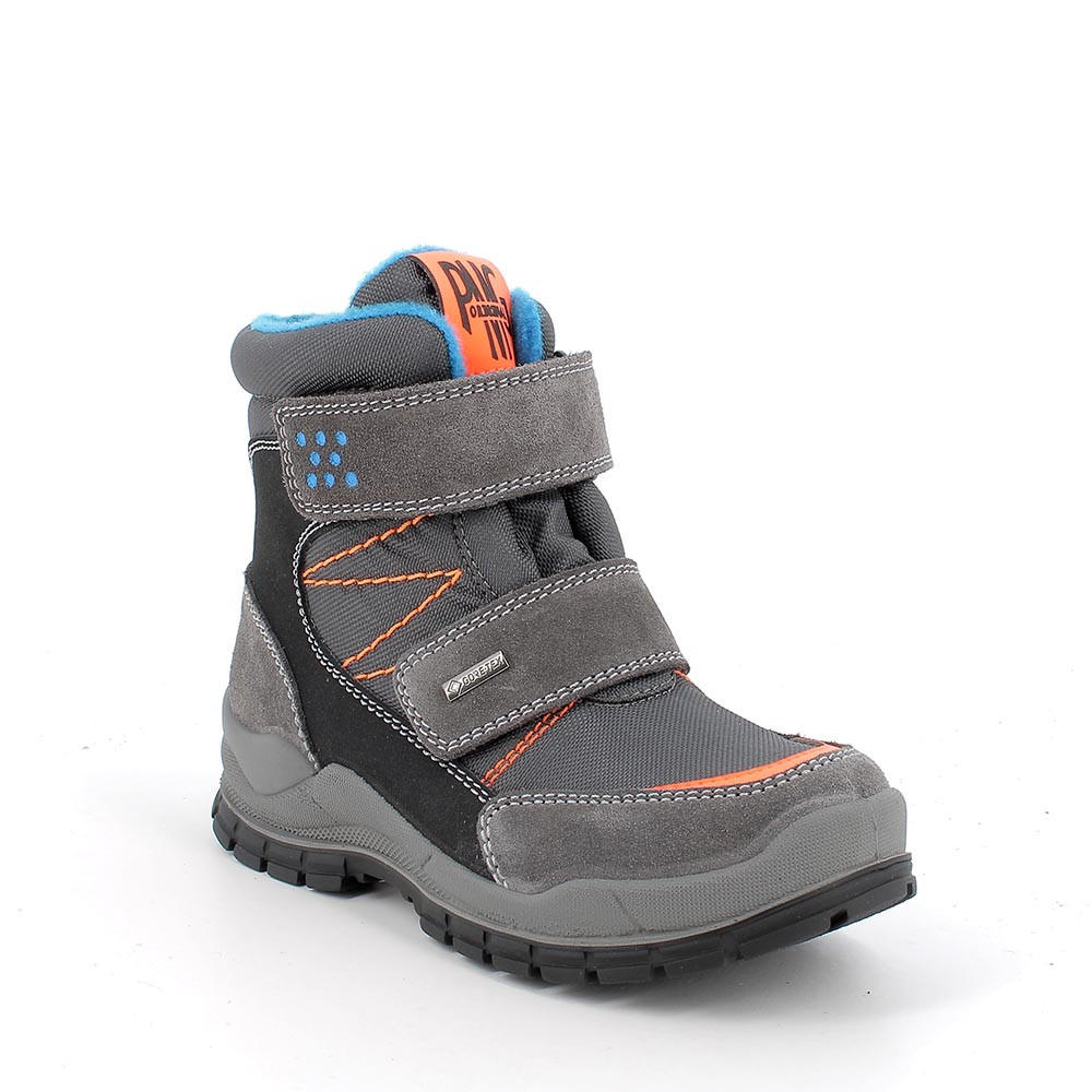 Stivaletti da bambino grigio scuro grigio nero