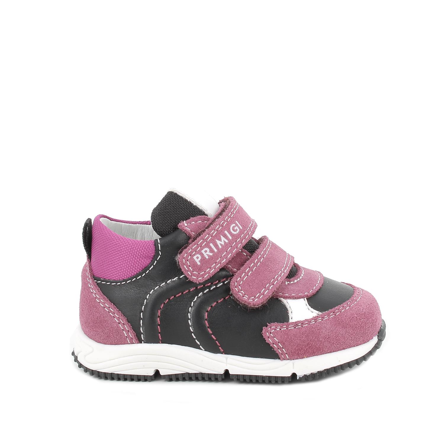 Primigi Scarpe in pelle da bambina nero-gelso, Taglia 18