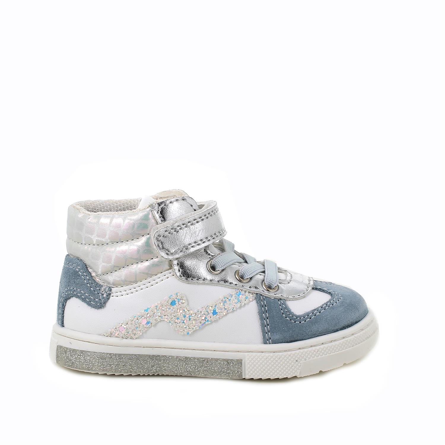 Primigi Scarpe da bambina bianco-celeste-argento, Taglia 18
