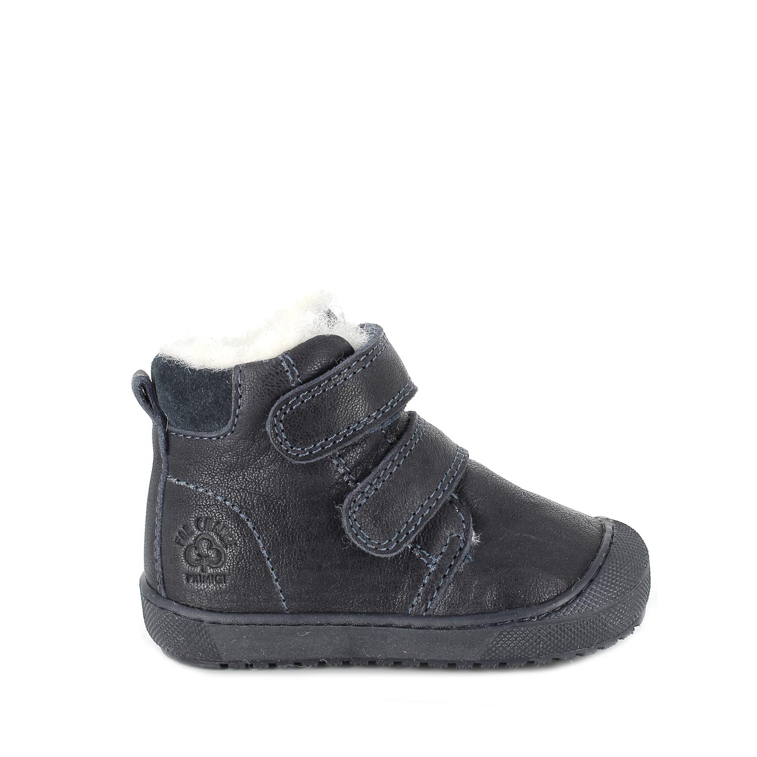 Primigi Scarpe primi passi in pelle eco-sostenibili bambino blu, Taglia 24