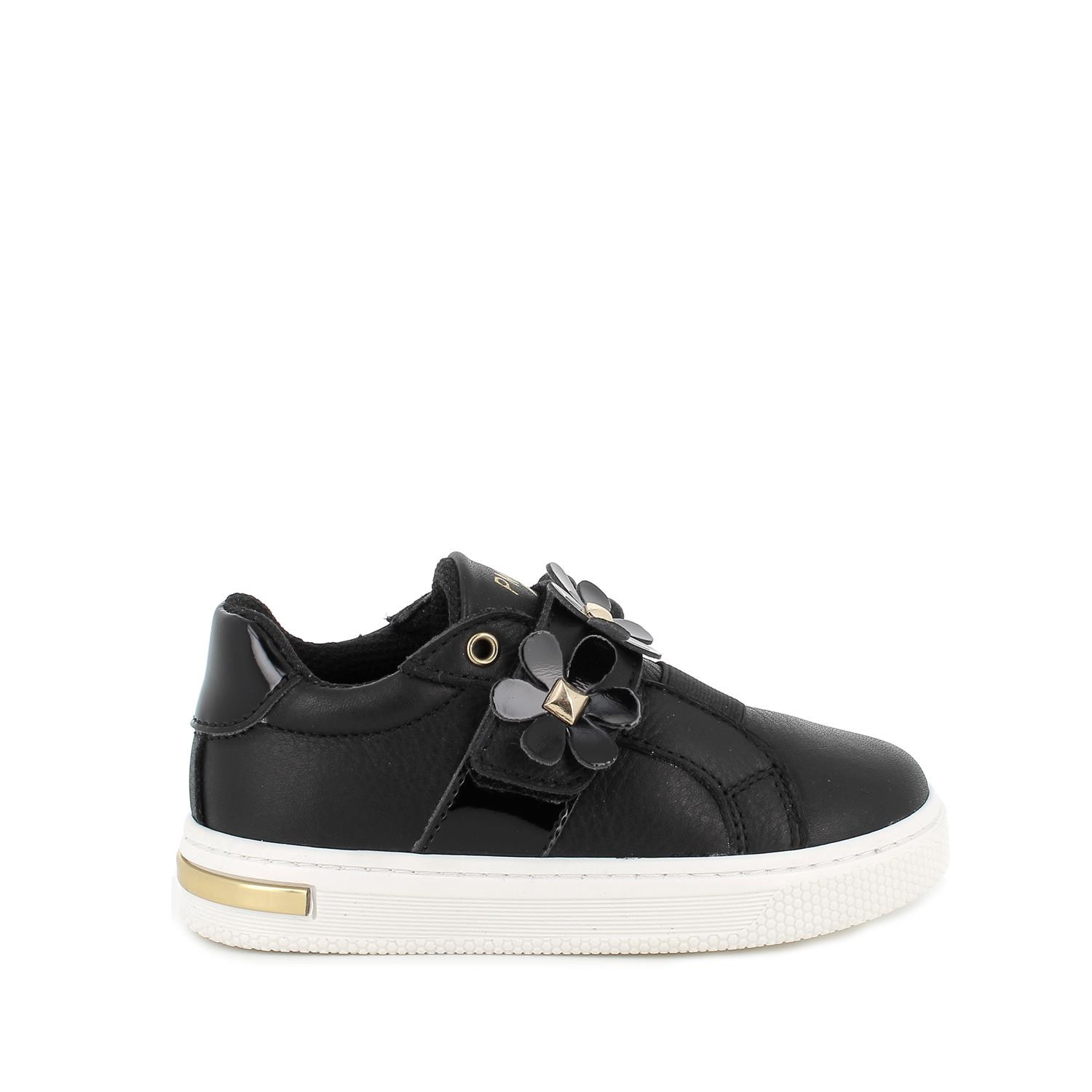 Scarpe in pelle da bambina nero