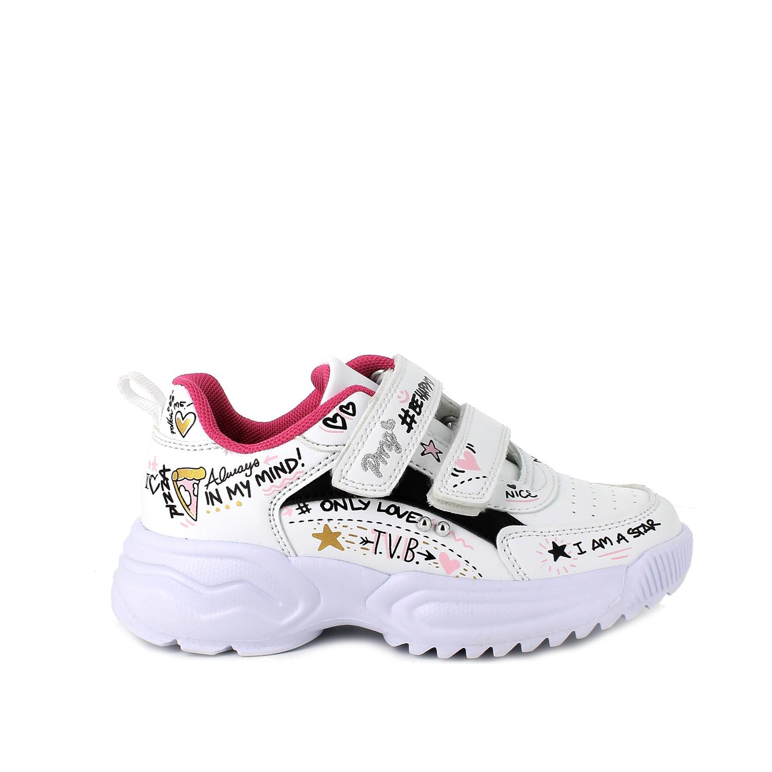 Sneakers da bambina bianco