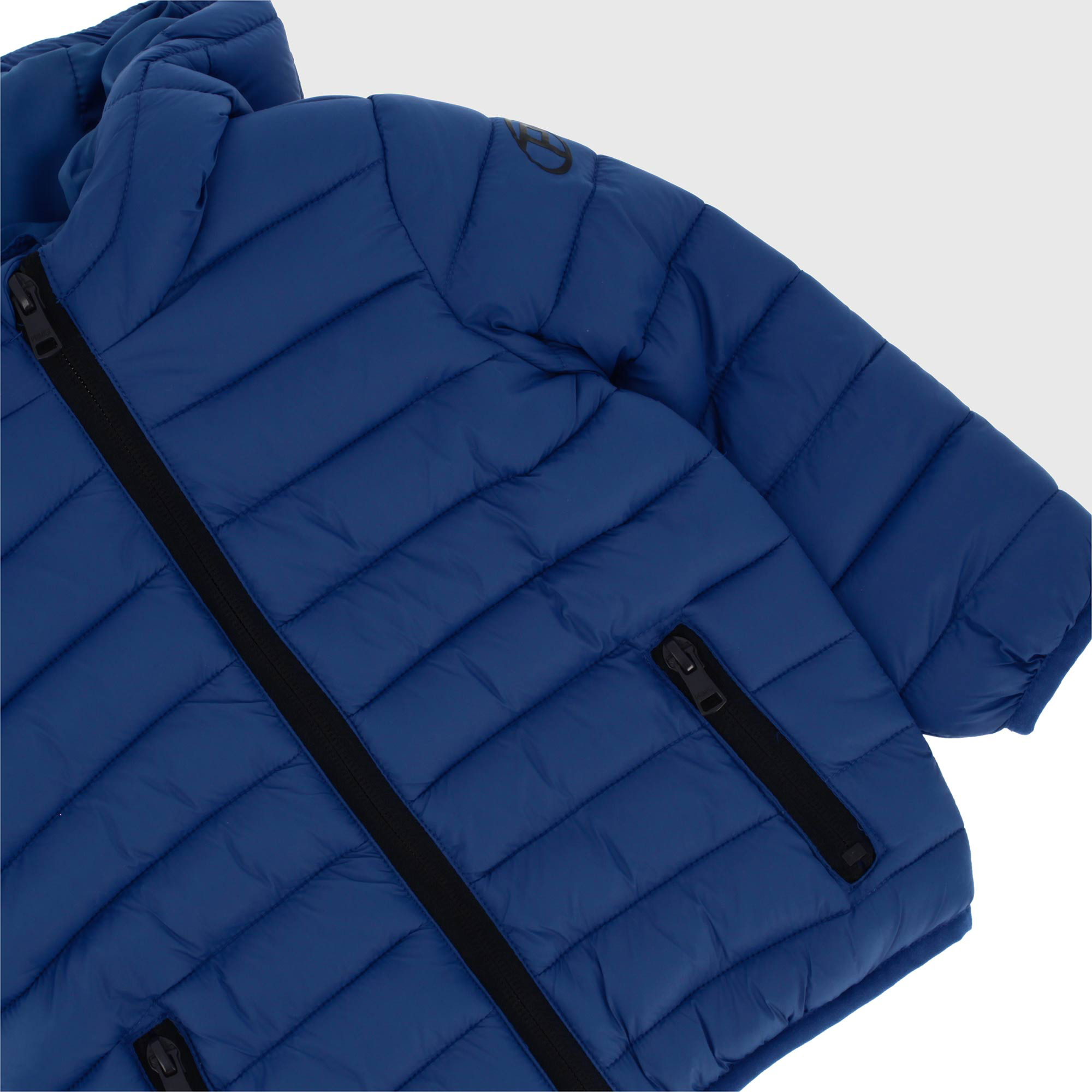 Piumino 100 grammi in nylon da bambino blu