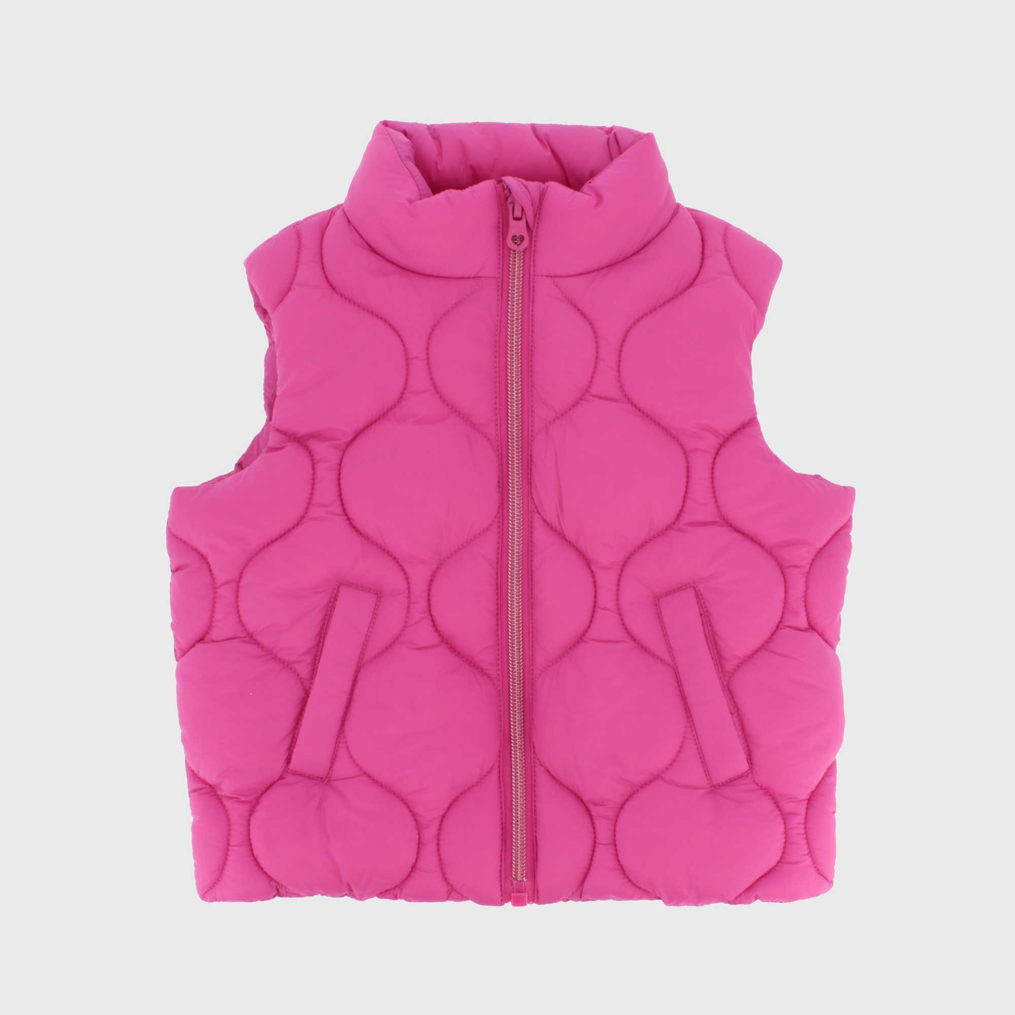 Gilet in nylon da bambina, rosa                     