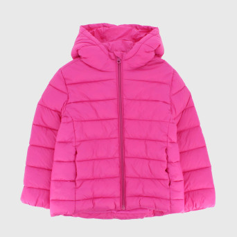 Piumino 100 grammi in nylon da bambina, rosa                      Piumino 100 grammi in nylon da bambina, rosa
