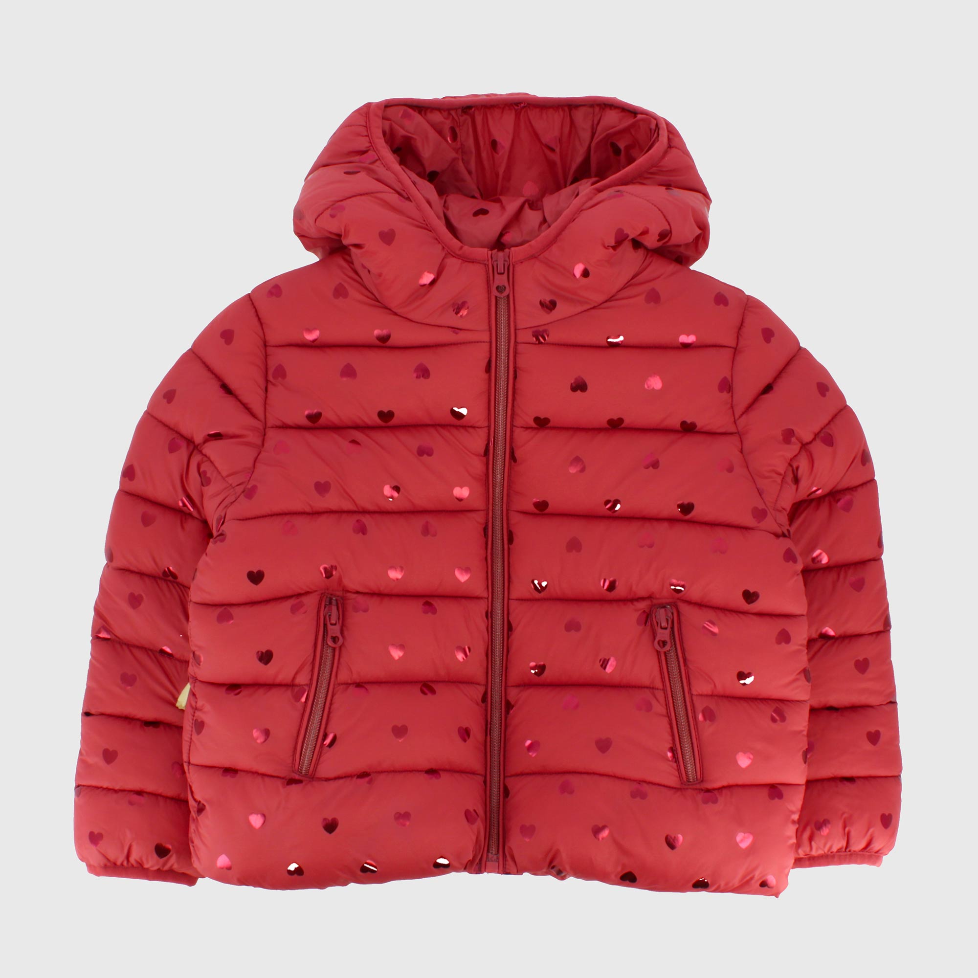 Piumino 100 grammi in nylon da bambina, rosa - Main Image