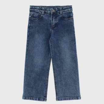 Pantalone in jeans da bambina, blu                       Pantalone in jeans da bambina, blu