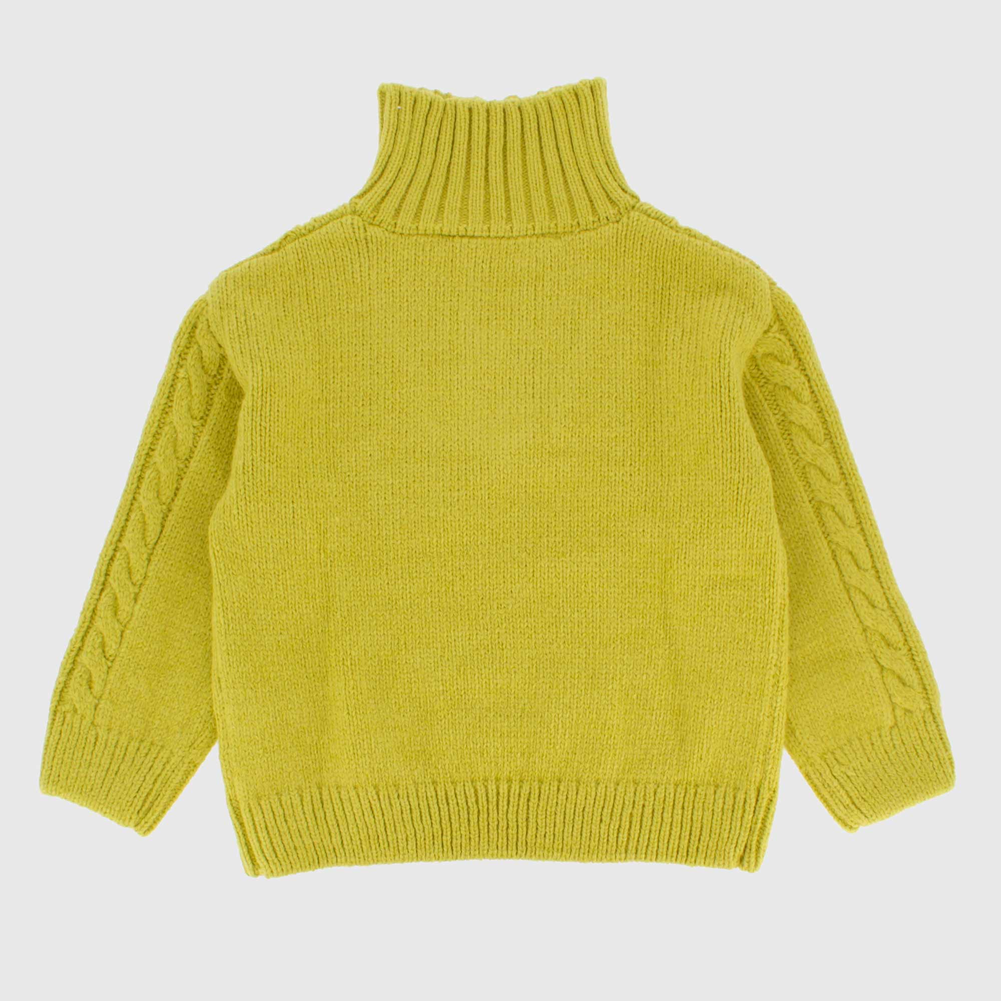 Pullover in maglia da bambino verde