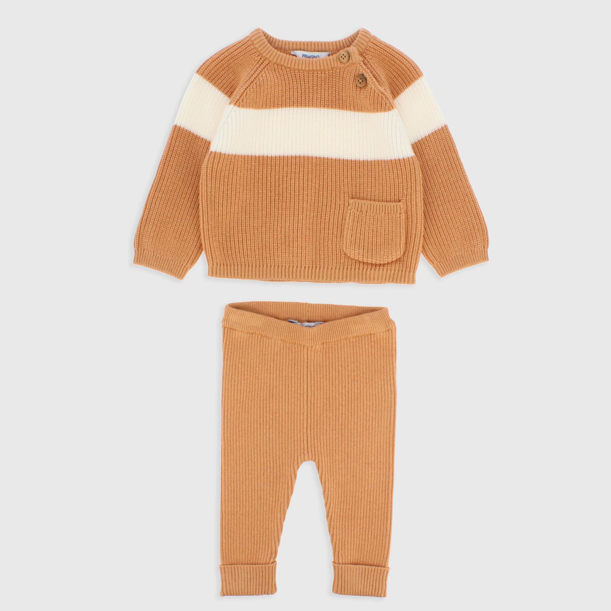 Primigi Completo due pezzi da neonato, beige, Taglia 12M