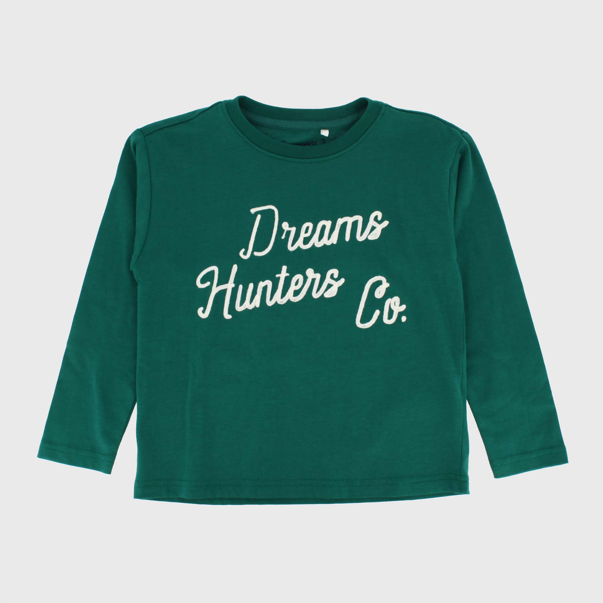 T shirt manica outlet lunga verde bambino