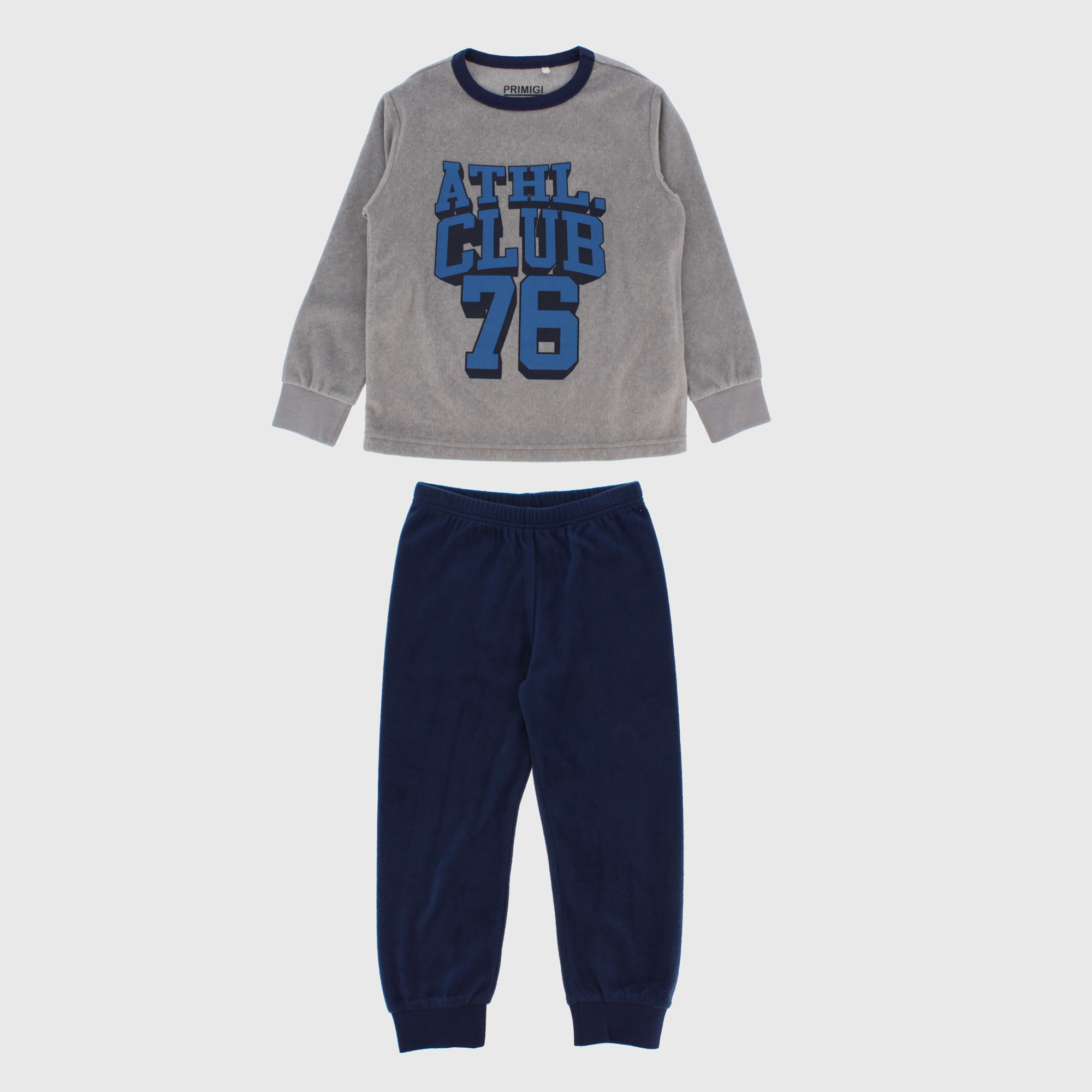 Pigiama Ufficiale Italia FIGC Bambino - 100% Cotone, Taglie 3-8 Anni, Grigio - Foto 7