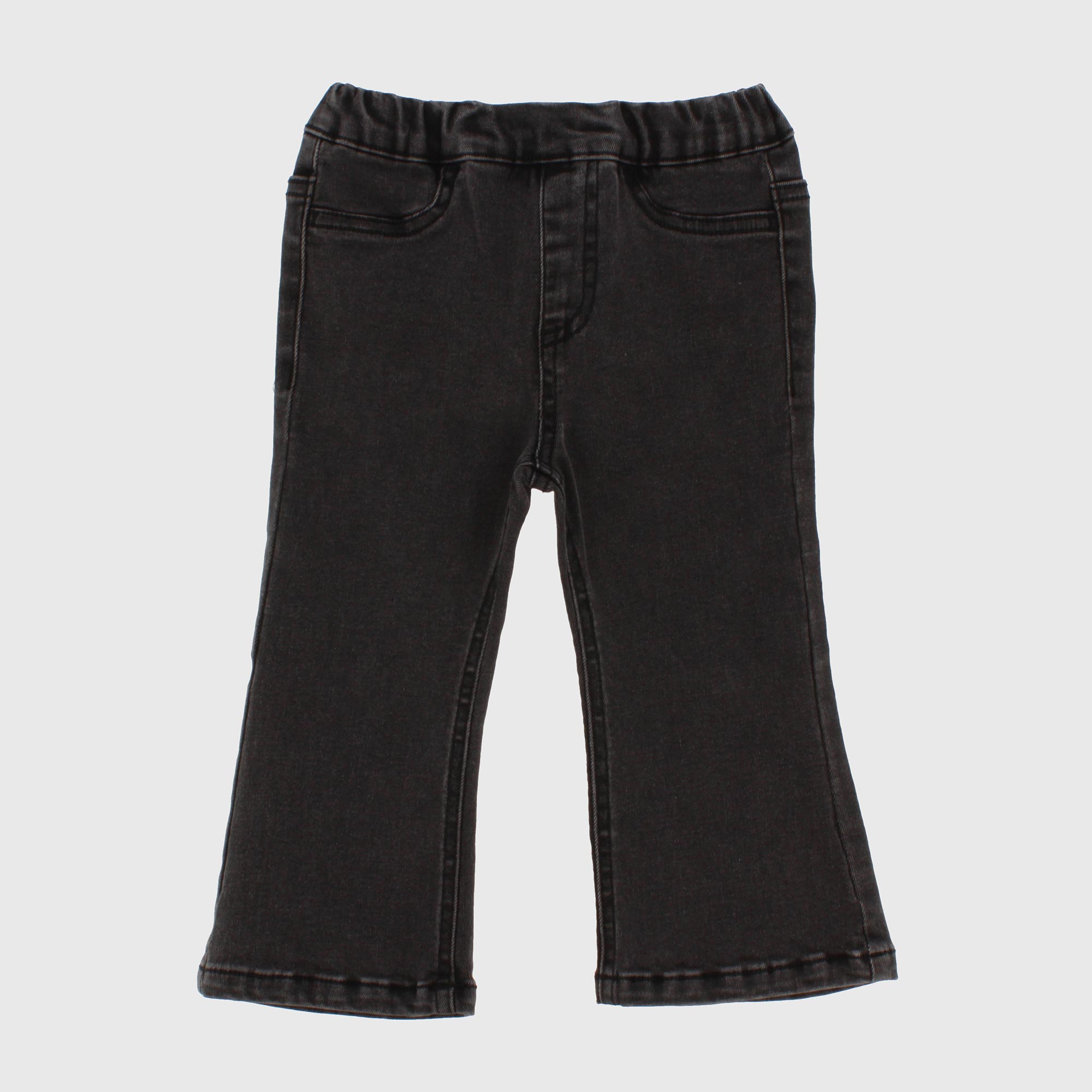 Pantalone in jeans da bambina, nero                     
