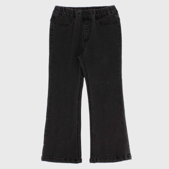 Pantalone in jeans da bambina, nero                      Pantalone in jeans da bambina, nero