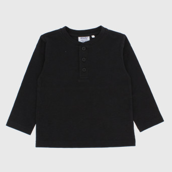 Maglietta in jersey da bambino, nero                      Maglietta in jersey da bambino, nero