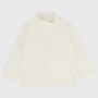 Turtleneck in warm cotton, beige Turtleneck in warm cotton, beige