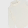 Turtleneck in warm cotton, beige Turtleneck in warm cotton, beige