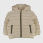 Quilted jacket in nylon with heat for boy, beige Quilted jacket in nylon with heat for boy, beige