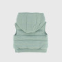 Quilted gilet in coton for newborn, green Quilted gilet in coton for newborn, green
