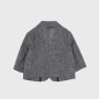 BAUMWOLL-LEINEN-JACKE FÜR NEUGEBORENE, BLAU BAUMWOLL-LEINEN-JACKE FÜR NEUGEBORENE, BLAU