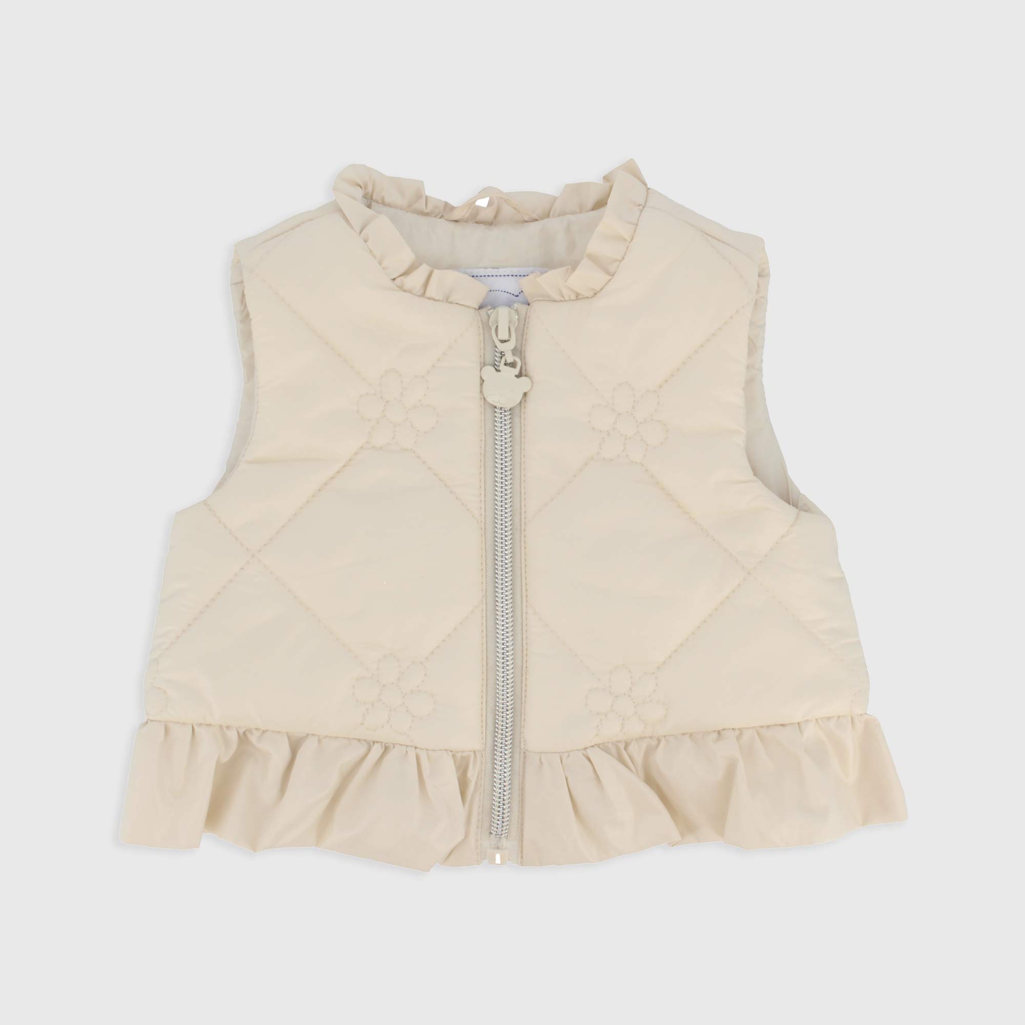 Gilet in nylon da Neonata, BEIGE