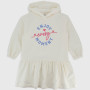Dress in fleece girl, white Dress in fleece girl, white