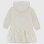 Vestito in felpa da Bambina, BIANCO Vestito in felpa da Bambina, BIANCO