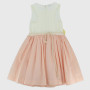 vestido de popelina de niña, rosa vestido de popelina de niña, rosa