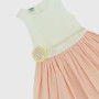 vestido de popelina de niña, rosa vestido de popelina de niña, rosa