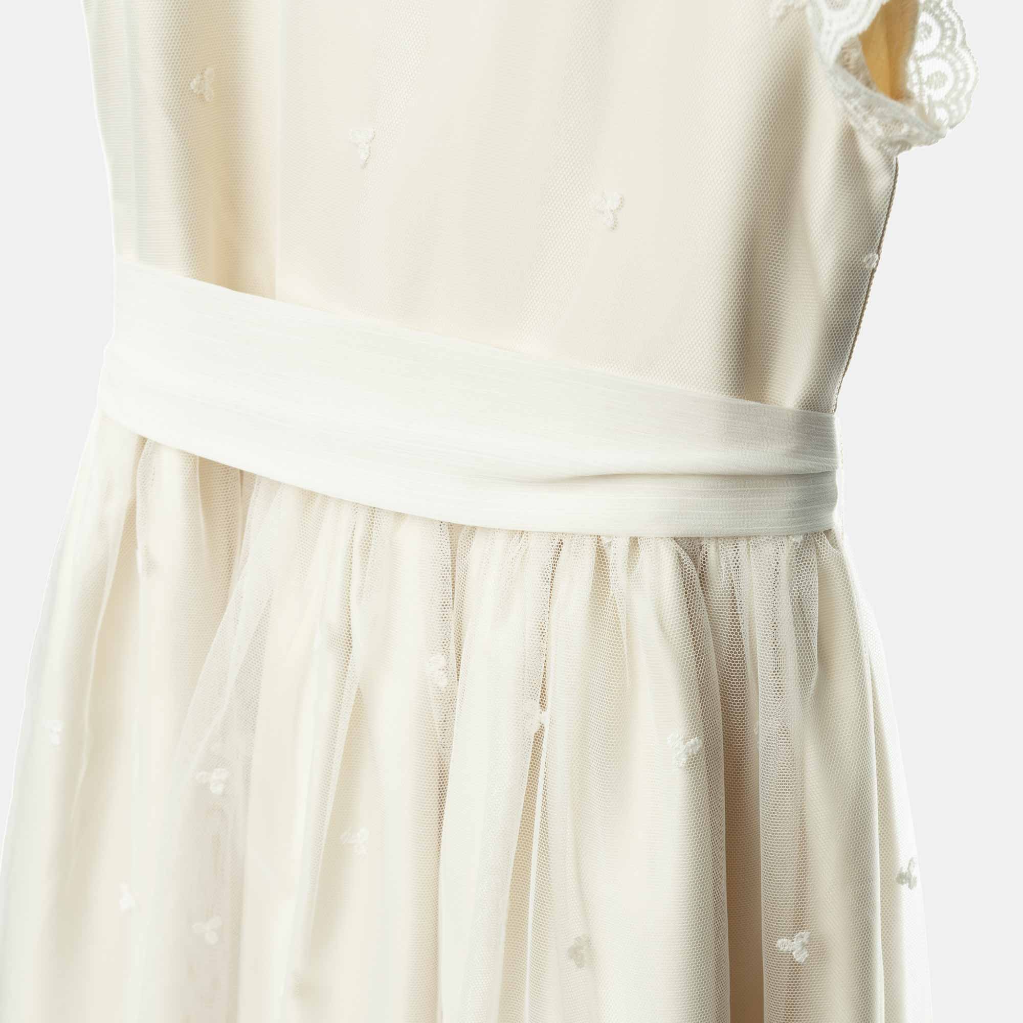 Abito Cerimonia Primigi Abbigliamento Ragazza Vestito In Satin Da