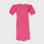 KLEID MIT RIPPE FUER MAEDCHEN,  ROSA KLEID MIT RIPPE FUER MAEDCHEN,  ROSA