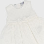 Dress in lace san gallo for newborn, white Dress in lace san gallo for newborn, white