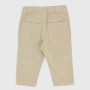 Pantalone in tela di cotone da Bambino, BEIGE Pantalone in tela di cotone da Bambino, BEIGE