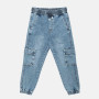 Trousers in jeans for boy, blue Trousers in jeans for boy, blue