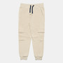 Trousers in fleece for boy, beige Trousers in fleece for boy, beige