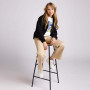 Pantalon en toile de baumwolle pour fille, beige Pantalon en toile de baumwolle pour fille, beige