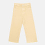 Pantalon en toile de baumwolle pour fille, beige Pantalon en toile de baumwolle pour fille, beige