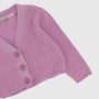 CARDIGAN AUS STRICK MIT RIPPE FUER MAEDCHEN,  ROSA CARDIGAN AUS STRICK MIT RIPPE FUER MAEDCHEN,  ROSA