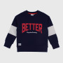 Sweat-shirt crew neck for boy, blue Sweat-shirt crew neck for boy, blue