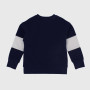 Sweat-shirt crew neck for boy, blue Sweat-shirt crew neck for boy, blue