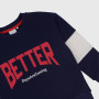 Sweat-shirt crew neck for boy, blue Sweat-shirt crew neck for boy, blue